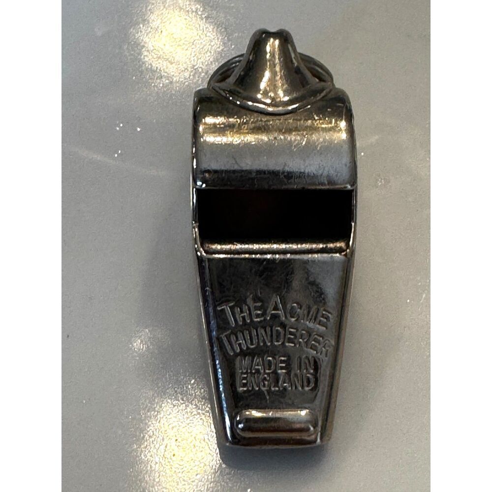 Vintage Acme Thunder Whistle made in England Cork Ball